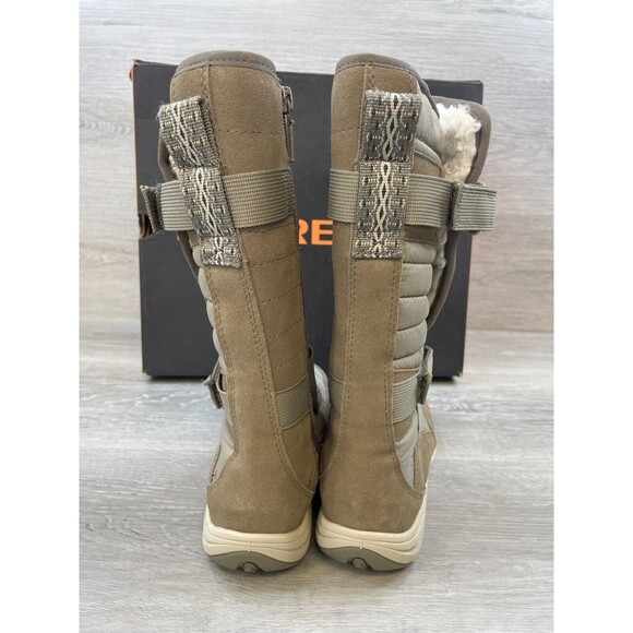 Merrell Approach Sport Women 6 Gray Brown Arch Support Side Zip Winter Boot - Picture 4 of 12